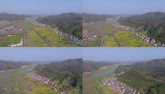 4k航拍浙江杭州千岛湖沿岸风光高清在线视频素材下载