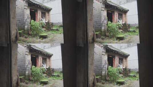 农村老家破旧的老房子高清在线视频素材下载