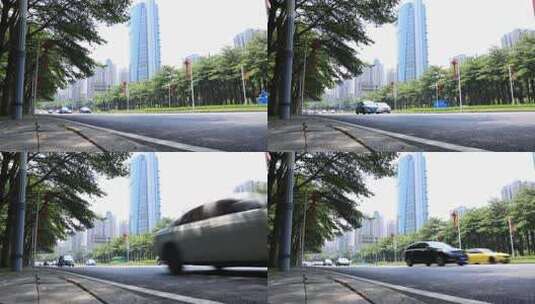 深圳深南大道城市车流高清在线视频素材下载