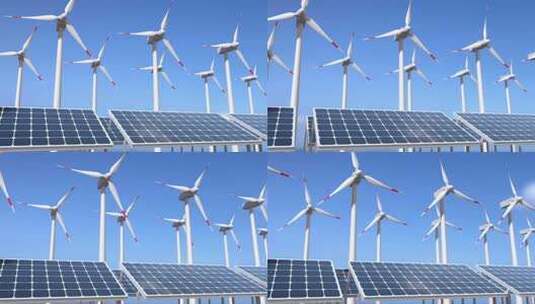 可再生资源的风力电力高清在线视频素材下载