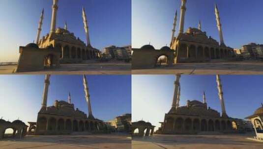 阿卜杜勒·哈米德·汗清真寺，土耳其Kahramanmaras
土耳其第四大清真寺是Kahrama最大的清真寺高清在线视频素材下载