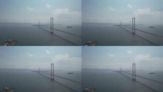 空中奥斯曼加齐桥高清在线视频素材下载