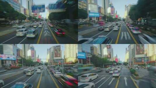 【正版素材】深圳深南大道车辆行驶高清在线视频素材下载