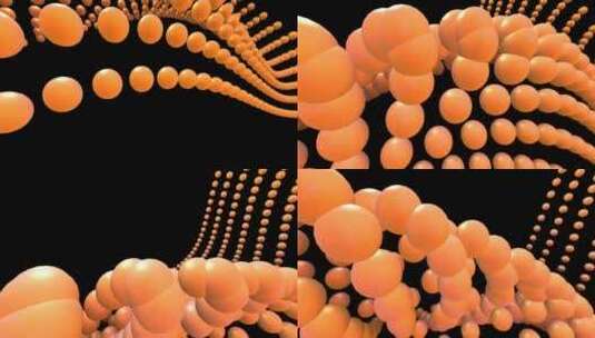 3d粒子02_球球体 气泡 创意 原子高清在线视频素材下载