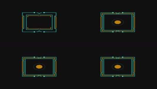 科技HUD 科技小元素 赛博朋克 虚拟数字高清在线视频素材下载