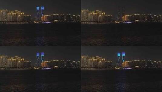杭州亚运会奥体中心灯光秀高清在线视频素材下载