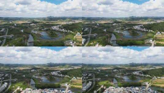 贵州乡村风光航拍4K高清在线视频素材下载
