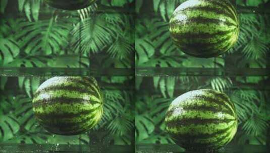 新鲜的西瓜高清在线视频素材下载
