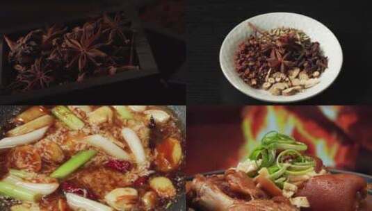 中华传统美食酱汁猪蹄高清在线视频素材下载