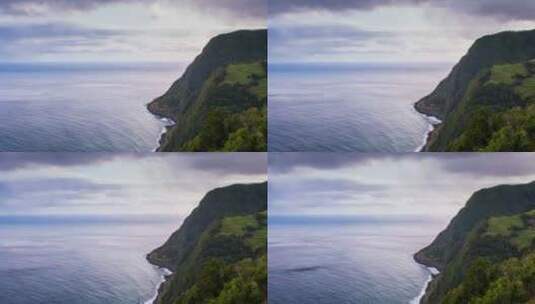 亚速尔群岛海岸线高清在线视频素材下载
