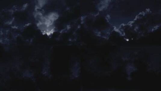 乌云遮月黑暗来临黑恶势力高清在线视频素材下载