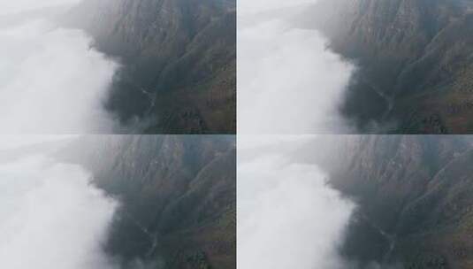 贵州高原悬崖边的云海高清在线视频素材下载