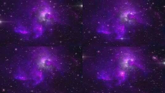 紫色梦幻璀璨宇宙星空星河高清在线视频素材下载