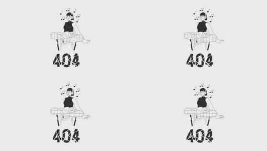 音乐听Bw 404错误动画高清在线视频素材下载