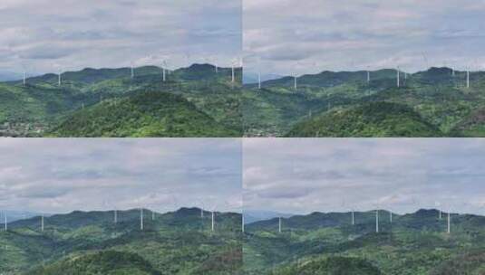 风车山风力发电绿色清洁能源高清在线视频素材下载