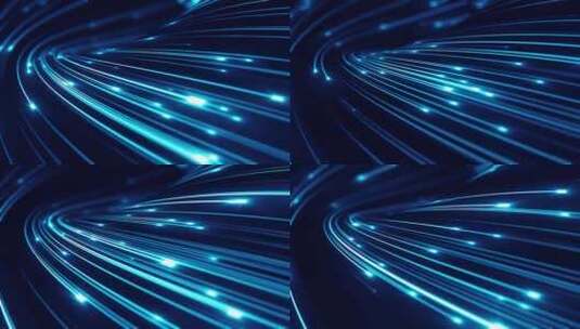 科技未来互联网绚丽的粒子光线高清在线视频素材下载