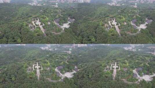 湖北荆门龙泉公园革命烈士陵园高清在线视频素材下载