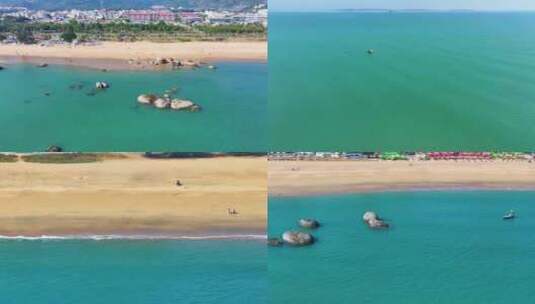 东海大海海边海水海浪沙滩海滩航拍风景唯美高清在线视频素材下载