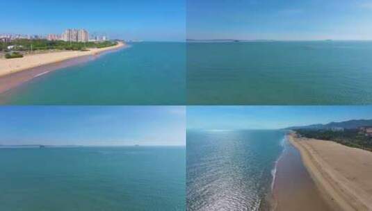 东海大海海边海水海浪沙滩海滩航拍风景唯美高清在线视频素材下载