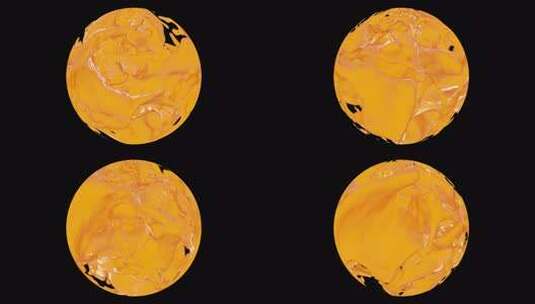 球体中的橙汁飞溅高清在线视频素材下载