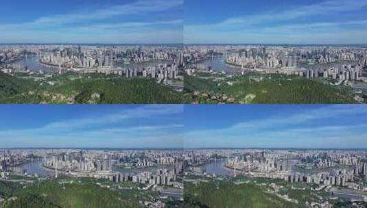 重庆朝天门渝中区地标建筑航拍高清在线视频素材下载