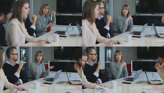 项目合作商业谈判公司会议内部交流高清在线视频素材下载