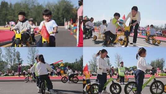 幼儿园角色扮演 交通安全体验高清在线视频素材下载