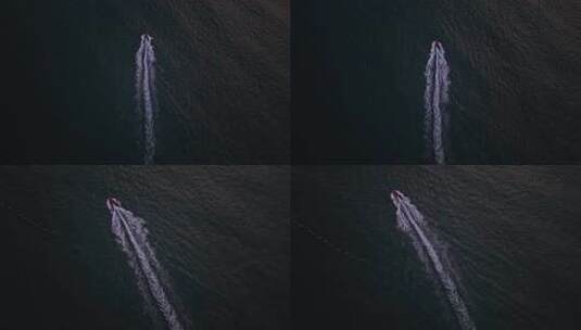 大海中的游艇高清在线视频素材下载