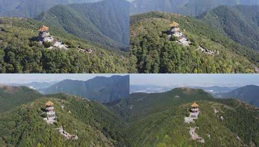 航拍广东东莞海拔最高的建筑物高清在线视频素材下载