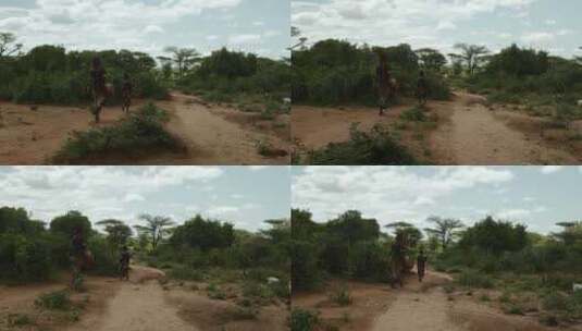 传统服装，女人，女孩，非洲高清在线视频素材下载