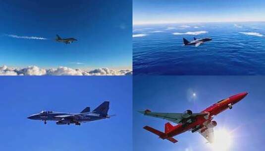 中国空军战斗机军事飞机ai素材原创歼20高清在线视频素材下载