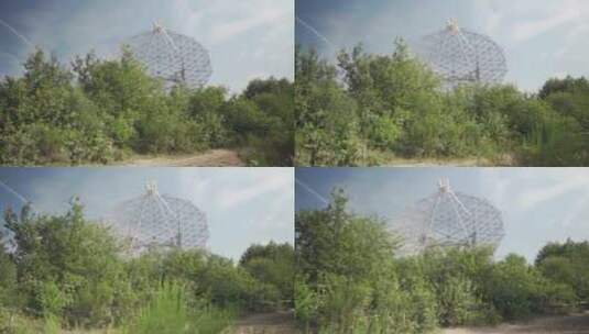 森林里的信号塔高清在线视频素材下载