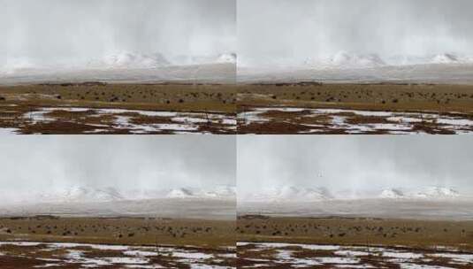 川藏线航拍 荒漠大地 山脉 旷野高清在线视频素材下载