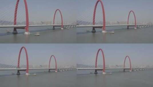 杭州之江大桥高清在线视频素材下载