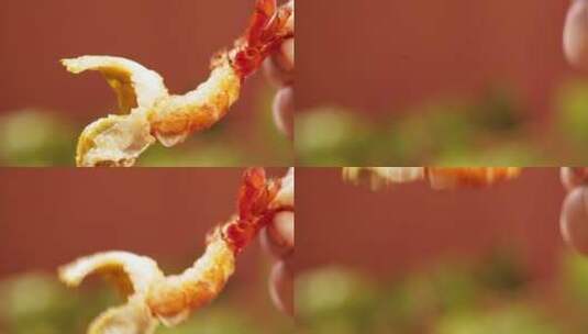剥出的小龙虾肉虾黄虾尾高清在线视频素材下载