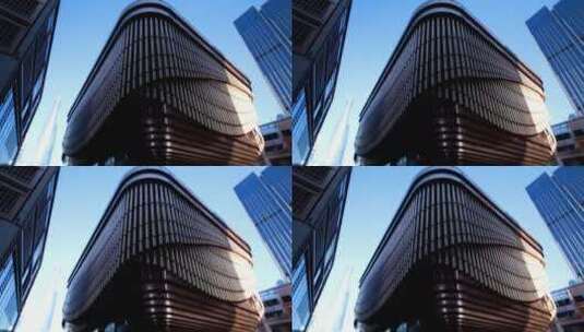 上海建筑外观移轴全景高清在线视频素材下载