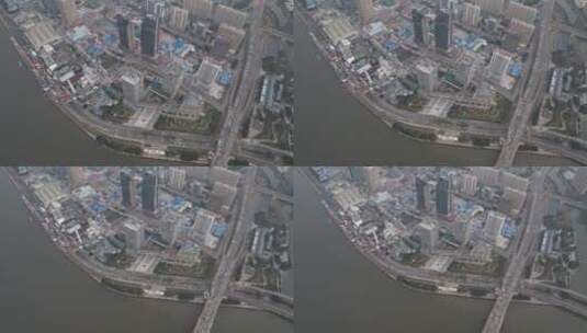 广州国际金融城建设吊臂开发房地产CBD高清在线视频素材下载