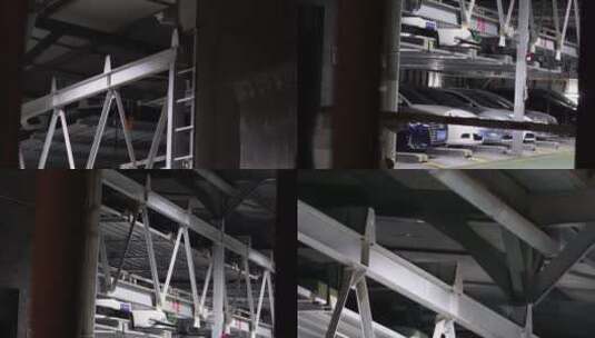【镜头合集】大型立体停车场高清在线视频素材下载