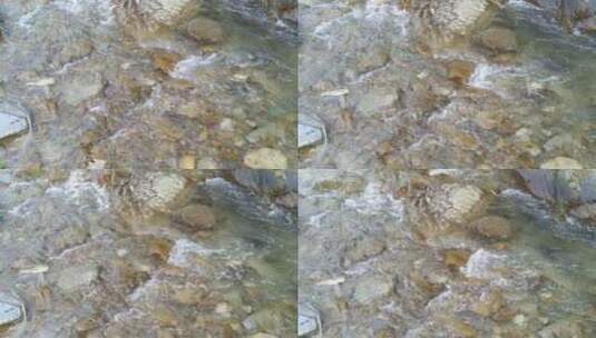 天然河水水流高清在线视频素材下载