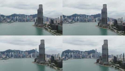香港维多利亚港4kDlogM航拍原素材02高清在线视频素材下载