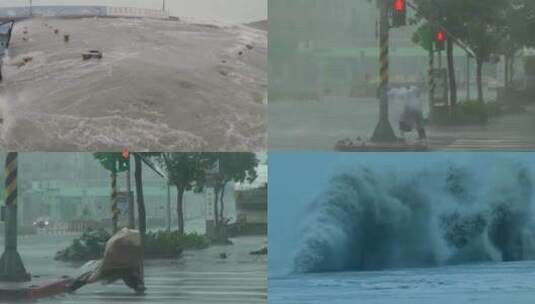 灾难台风大雨大风高清在线视频素材下载