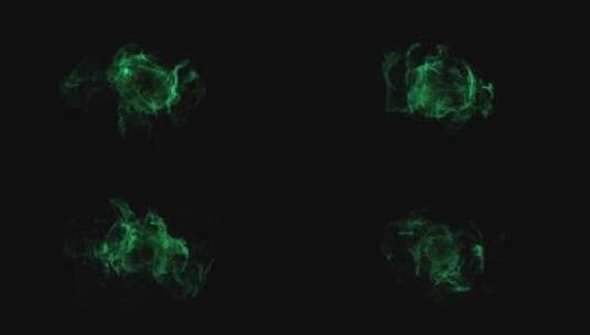绿色魔法中的大量烟雾魔法特效合材 (12)高清在线视频素材下载
