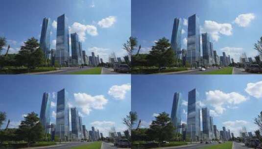 南京河西CBD金融中心高清在线视频素材下载