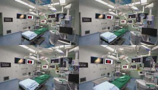 高端医院手术室空景1 4k 30fps高清在线视频素材下载