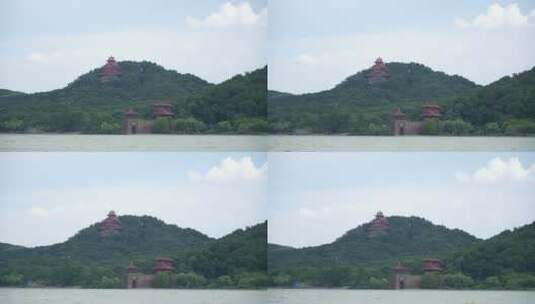 武汉东湖风景，庙宇2高清在线视频素材下载