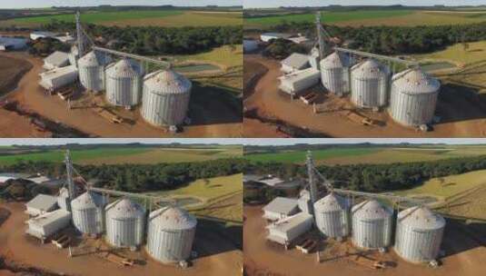 巴西大豆农场的谷仓新高清在线视频素材下载