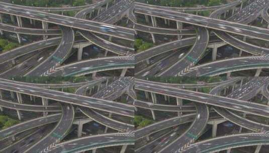 高速公路的交汇处高清在线视频素材下载