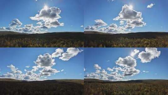 大兴安岭翻滚的云延时摄影视频素材高清在线视频素材下载