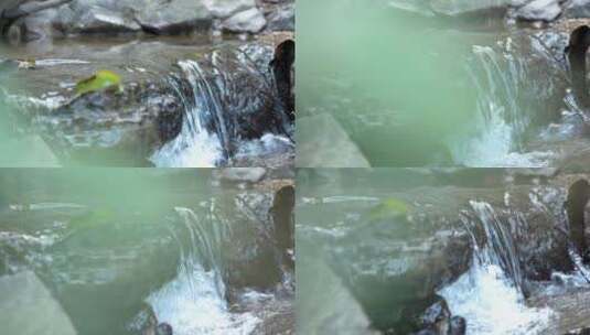 自然山间的溪流情绪意境空境高清在线视频素材下载