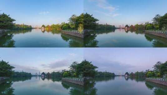 惠州西湖日转夜超广角高清在线视频素材下载